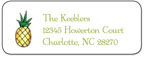 Queen Bee Personalized Return Address Labels - Pineapple (LBL-22)